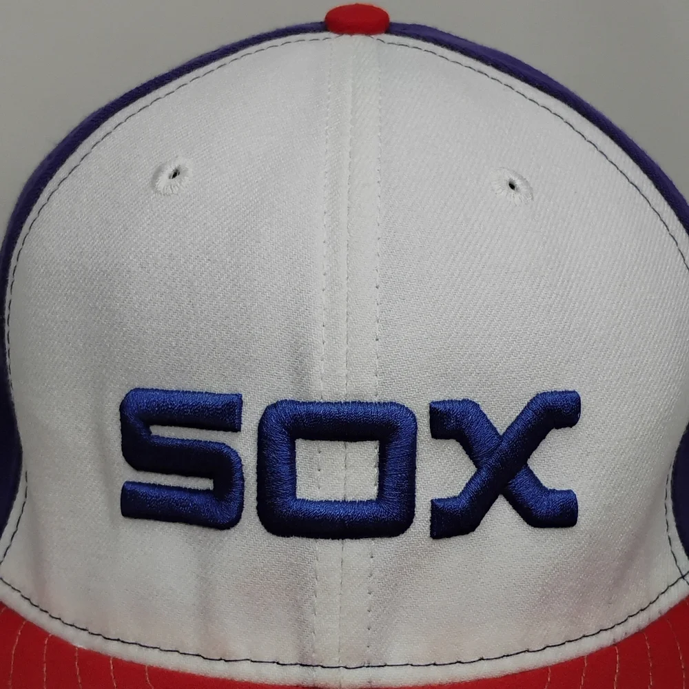 Men's New Era 59Fifty Retro Chicago White Sox High Crown Baseball Cap 7 3/8 Hat
